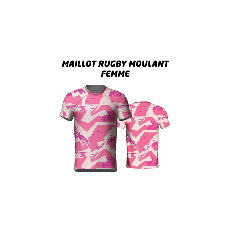 Maillot personnalisable de rugby  femme/maillot équipe derugby/acheter/rapidoprinting