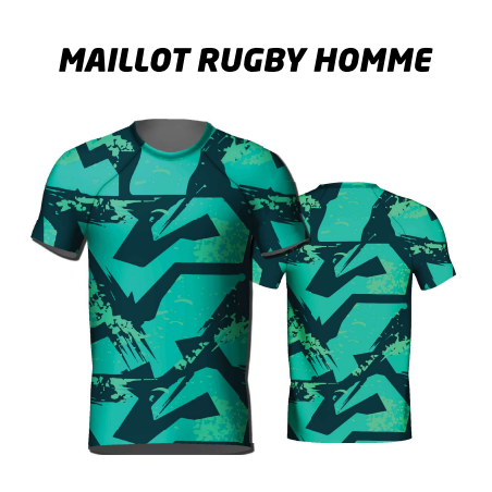 Maillot de RUGBY personnalisé, en Polyester 220gr