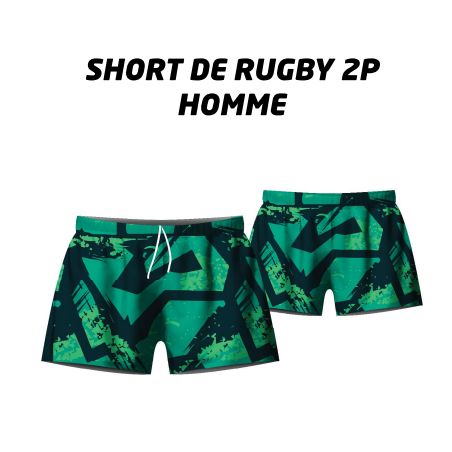 Short rugby homme personnalisable/tenue équipe derugby/acheter/rapidoprinting