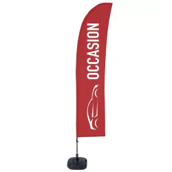 Beach Flag Set Used Preprinted Red / beach flag all ready / oriflame / buy / rapidoprinting