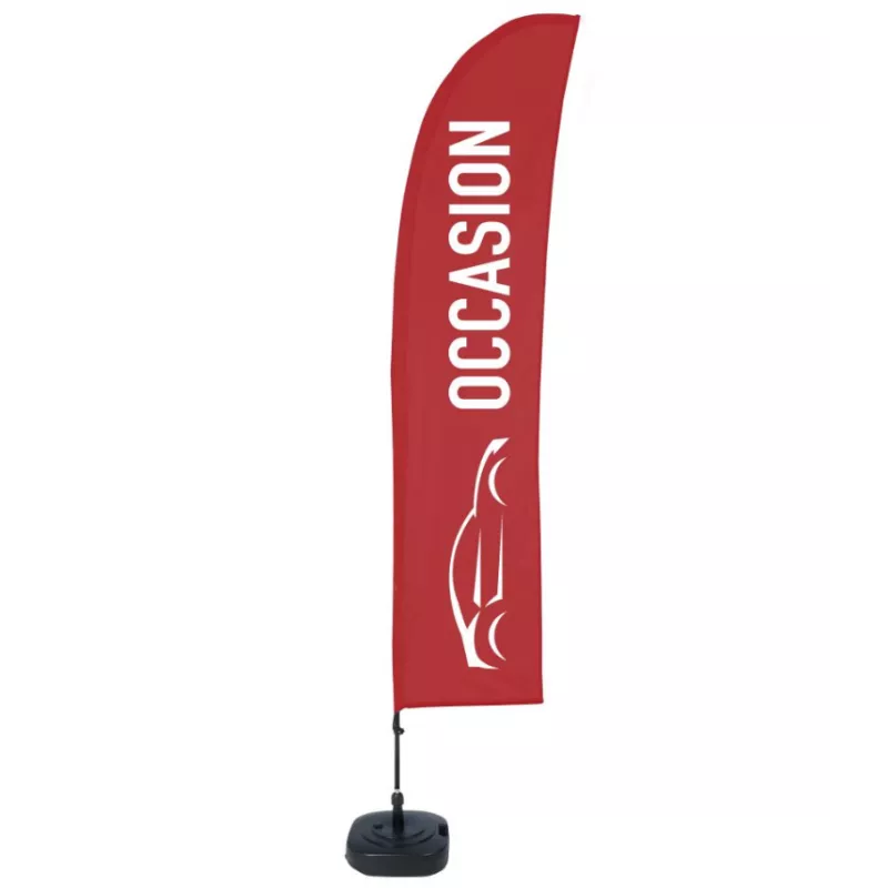 Beach Flag Set Used Preprinted Red / beach flag all ready / oriflame / buy / rapidoprinting