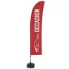 Beach Flag Set Used Preprinted Red / beach flag all ready / oriflame / buy / rapidoprinting