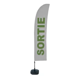 Complete Set of Beach Flag "Exit" / beach flag loan for use / noriflame / bought / rapidoprinting