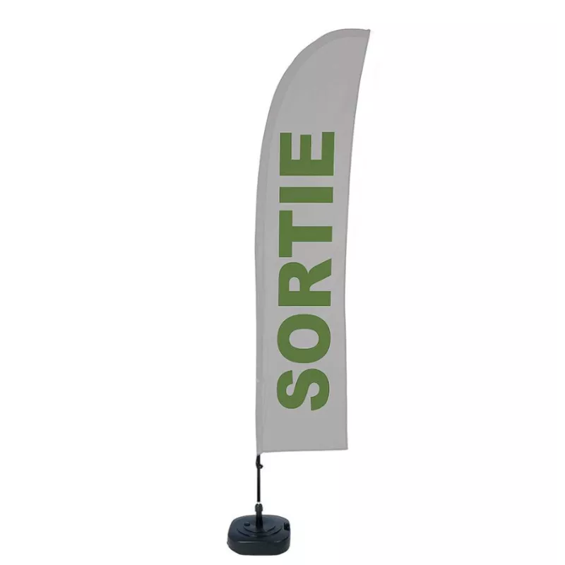 Complete Set of Beach Flag "Exit" / beach flag loan for use / noriflame / bought / rapidoprinting
