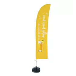Beach Flag Complete "Fresh Fruit Juice" / beach flag loan for use / noriflame / bought / rapidoprinting
