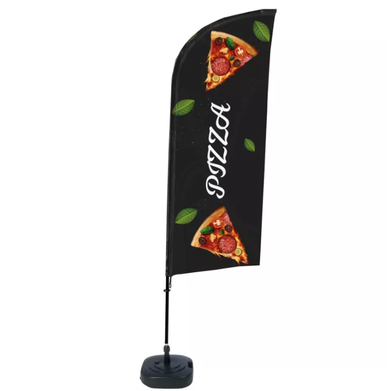 Beach Flag "Pizza" / beach flag loan for use / noriflame / buy / rapidoprinting