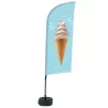 Complete Beach Flag "Ice cream" / beach flag ready to use / oriflame / buy / rapidoprinting