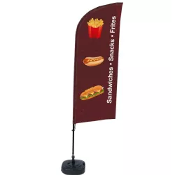 Complete Beach Flag "Snack Sinter"
