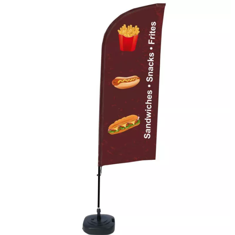 Complete Beach Flag "Snack Sinter"
