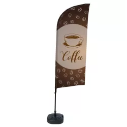 Complete Set of Beach Flag "Cafe" / Beach Flag All Ready / oriflame / buy / rapidoprinting