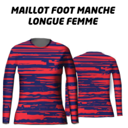 maillot foot manche longue pour femme/maillot équipe de football/acheter/rapidoprinting