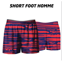 Short foot homme/tenue équipe de football/acheter/rapidoprinting