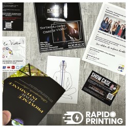 Flyers/A5/A4/A6/impression quadri/commander/rapidoprinting/