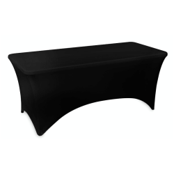 expandable black tablecloth for rectangle table 180x75 / buy / rapidoprinting