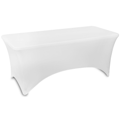 stretch white tablecloth for rectangle 180x75 / buy / rapidoprinting