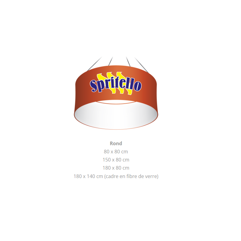 enseigne suspendue ronde/achat/rapidoprinting