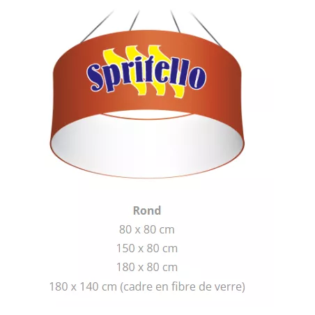 Round suspended signs Polyester printing