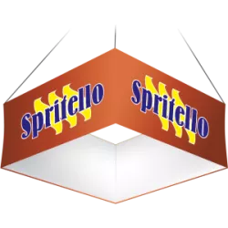 square suspended sign / rapidoprinting / purchase