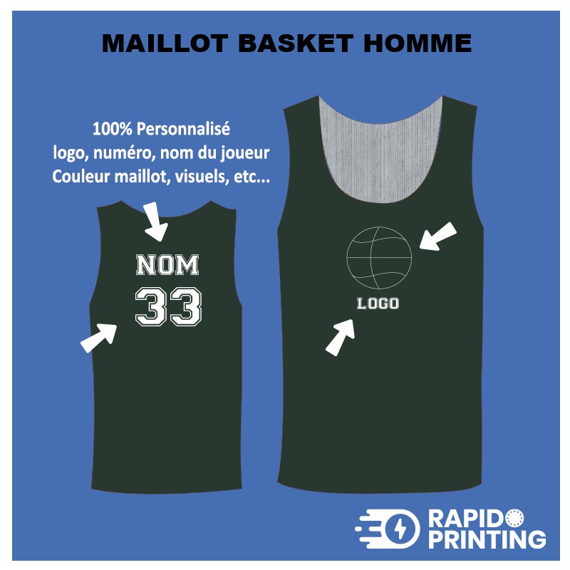 passen Sie Ihr Basketballtrikot zu 100 % an