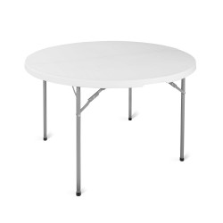 Table ronde pliante plastique plateau diamètre 122cm