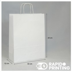 sac Kraft taille L personnalisé poignée torsadée/acheter/Rapidoprinting