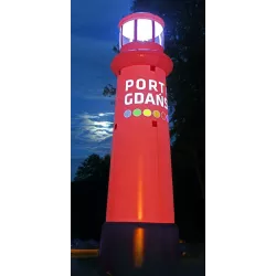 Inflatable advertising objects / custom-made / lighthouse / buy / rapidoprinting