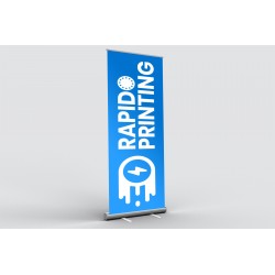 Günstiger 85x200cm Roll-Up Messestand mit Aufdruck