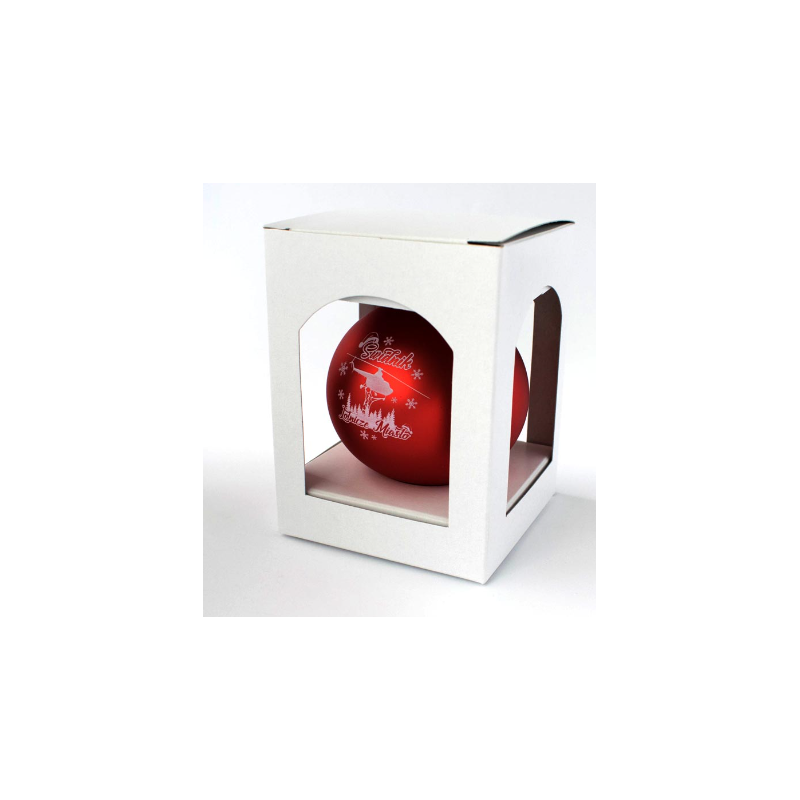 individuelle Box für anpassbare Weihnachtskugel