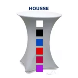 Stretch fabric cover with your colors + Logo / eat standing / buy / Rapidoprinting