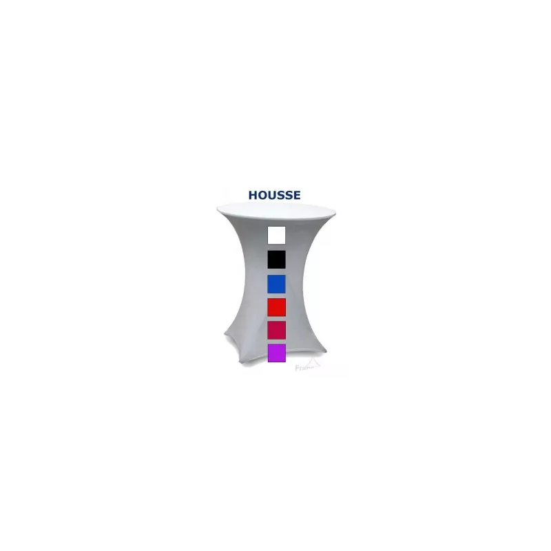 Stretch fabric cover with your colors + Logo / eat standing / buy / Rapidoprinting