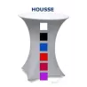 Stretch fabric cover with your colors + Logo / eat standing / buy / Rapidoprinting
