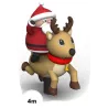 Santa Claus on reindeer 4m / inflatable / buy / Rapidoprinting
