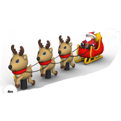 Weihnachtszug 4m/aufblasbar/buy/Rapidoprinting