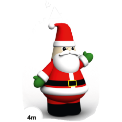 Riesiger Santa 4m/aufblasbar/buy/Rapidoprinting