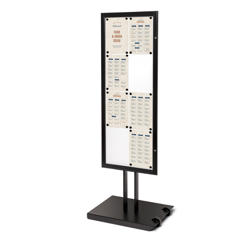Menütür im Freien schwarz/buy/rapidoprinting