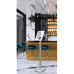 Holder QR Code Application All Anti Covid Floor for Bar and Restaurant