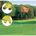 Drapeau clippable 40x31 sur mât de golf 2m10