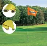 Clipping Flag 40x31 on Golf Mast 2m10