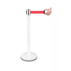 White barrier red strap / buy / Rapidoprinting