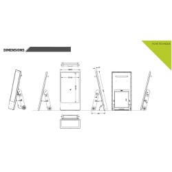 Abmessungen / Außenbereich totem/buy/rapidoprinting