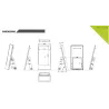 Dimensions / totem exterior / buy / rapidoprinting