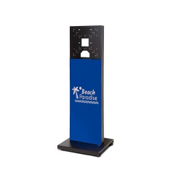 Screen standing with custom visual