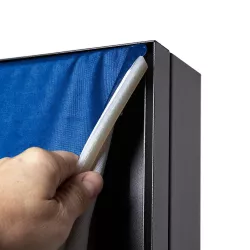 Screen standing with custom visual