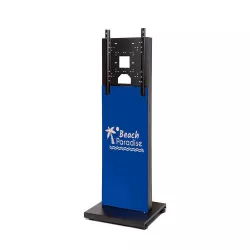 Screen standing with custom visual