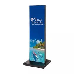 Screen standing with custom visual