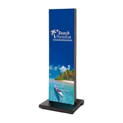 Screen standing with custom visual
