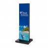 Screen standing with custom visual