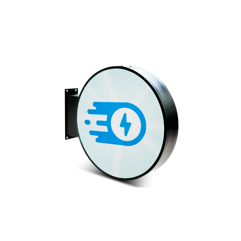 enseigne lumineuse ronde50cm/commerce/acheter/Rapidoprinting