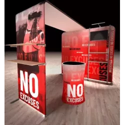 Stand 2.50x2.50 imprimé/acheter/rapidoprinting