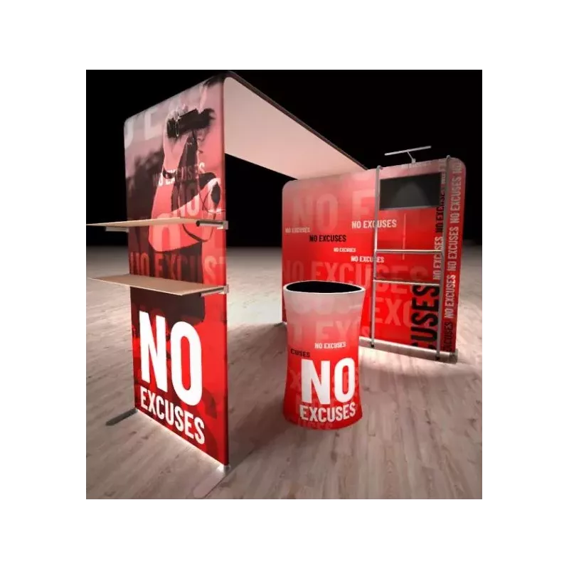 Stand 2.50x2.50 imprimé/acheter/rapidoprinting